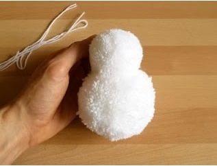 bałwan, ciekawy pomysł, pluszak, zima, śnieg 