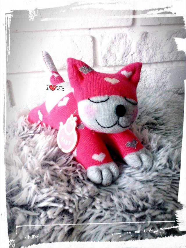 diy, skarpeciaki, skarpetka, rękodzieło, przytulanka, miś, własnoręcznie robione 