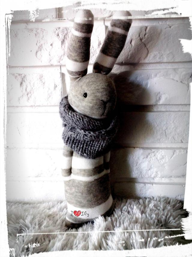 rękodzieło, przytulanka, miś, własnoręcznie robione, diy, skarpeciaki, skarpetka 