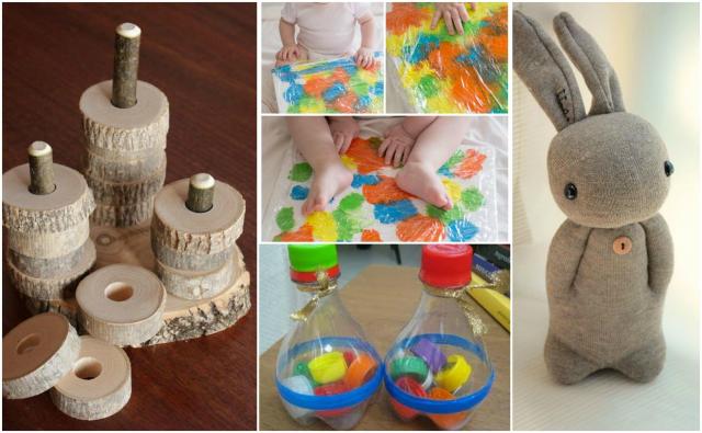 Galeria DIY: Tanie sposoby na ciekawe zabawki dla niemowlaka
