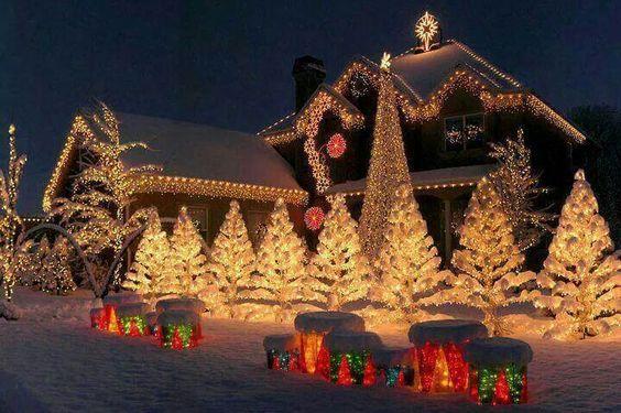 świąteczne oświetlenie, lampki świąteczne, dekoracje do ogrodu, boże narodzenie 2017 